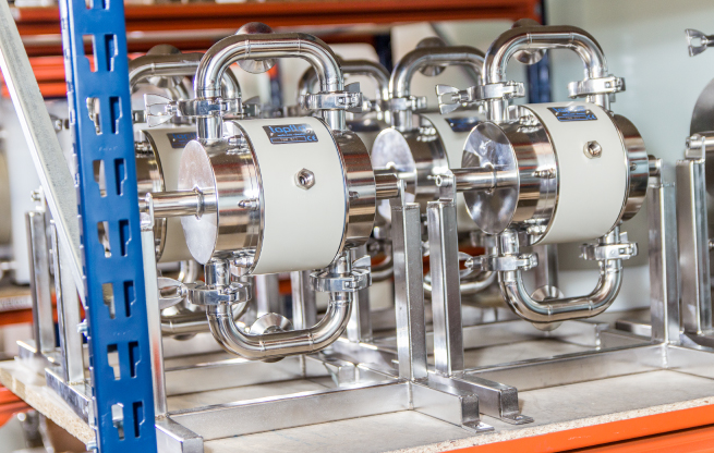 sanitary diaphragm cip pumps