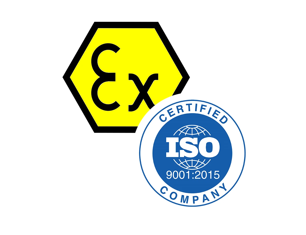 This is a photo of some certifications logos