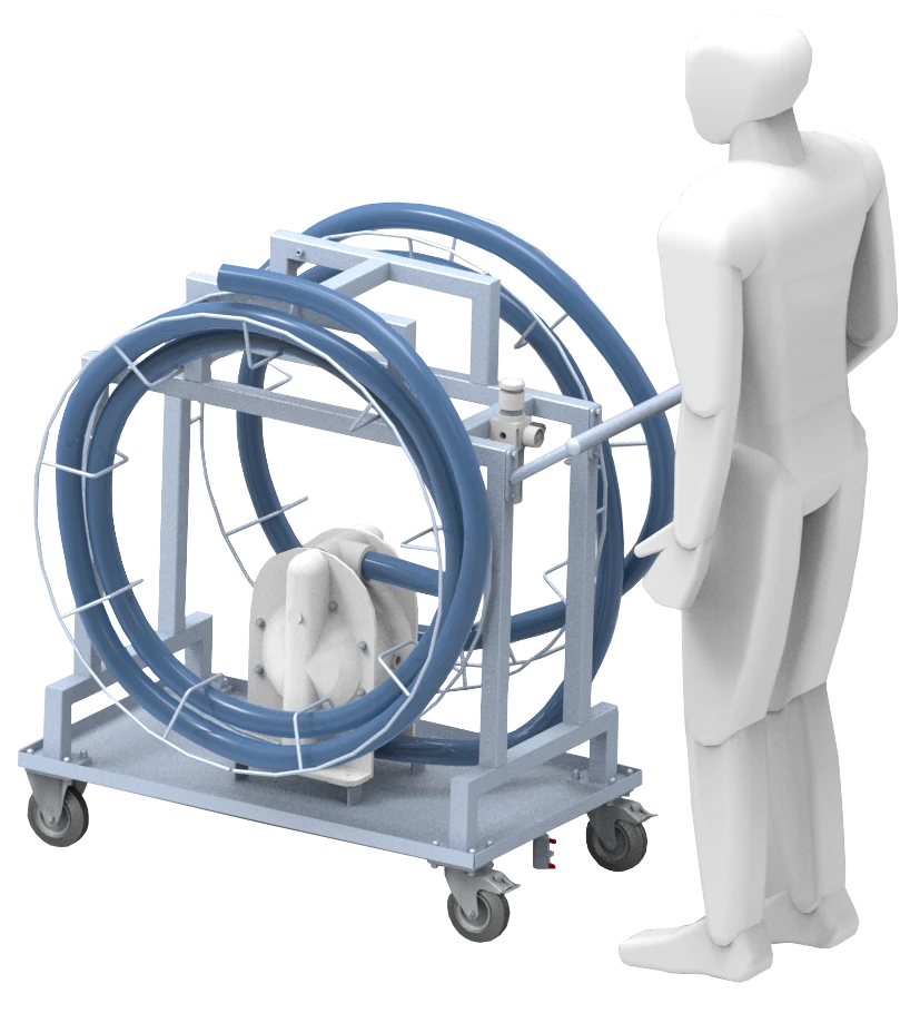 This is a render image of a bespoke pump