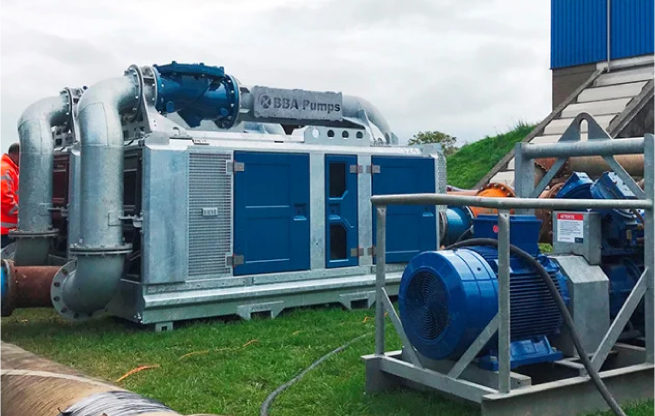 BA300KS D388 on site pumping