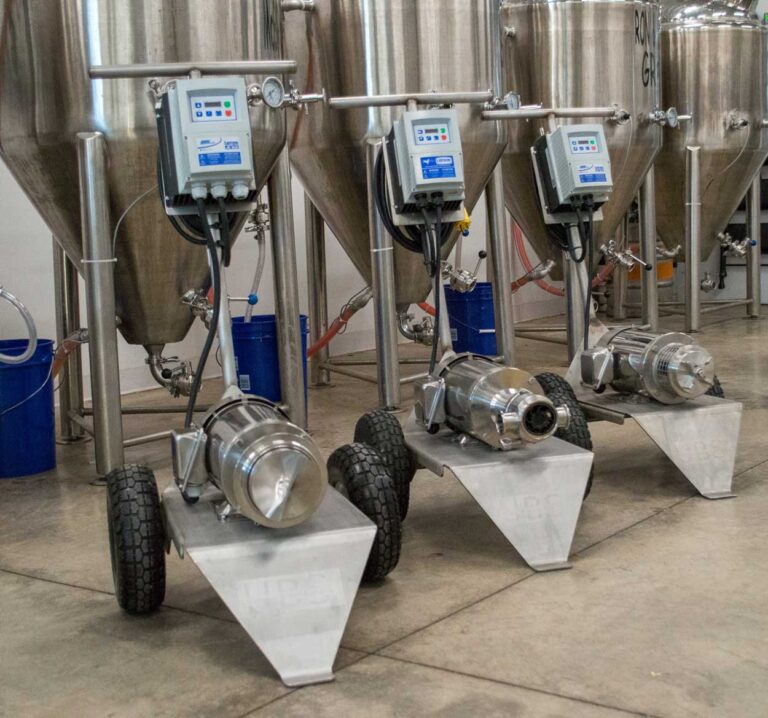 Hygienic process pump to be used in the food & Beverage Industry