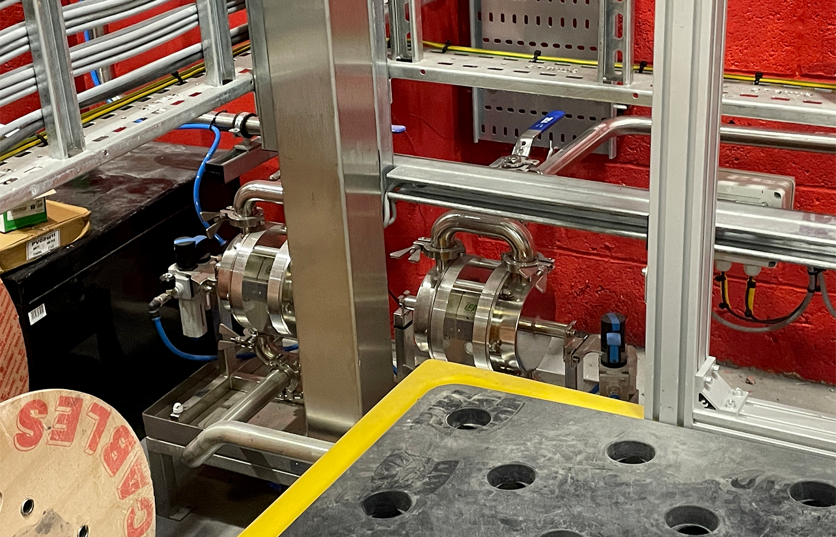Catalyst Pumping System featuring LEAP (Low Energy) Diaphragm Pumps