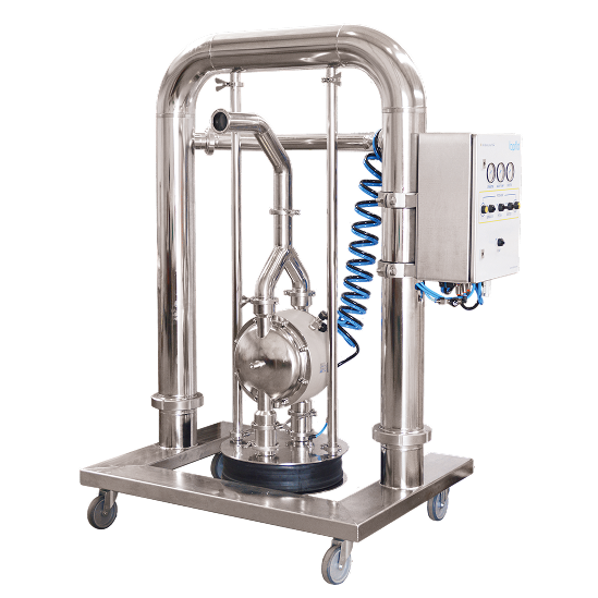 Single Tank Mixing Skid Internal View Render 2