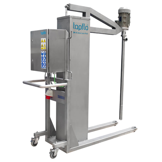 Sideview of our Drum Unloading Flexi System