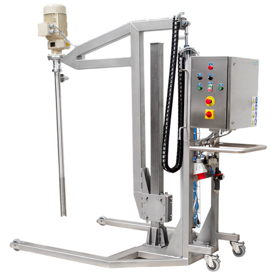 Side view of our Drum Unloading Flexi System