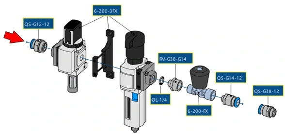 1500L Bunded Tank Air Installation & Control Set