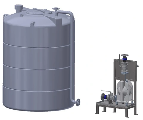 1500L Bunded Tank Emptying System