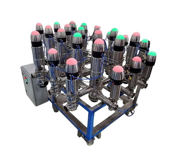 Hygienic Valve Manifolds supplied by Tapflo UK in partnership with Cipriani Harrison