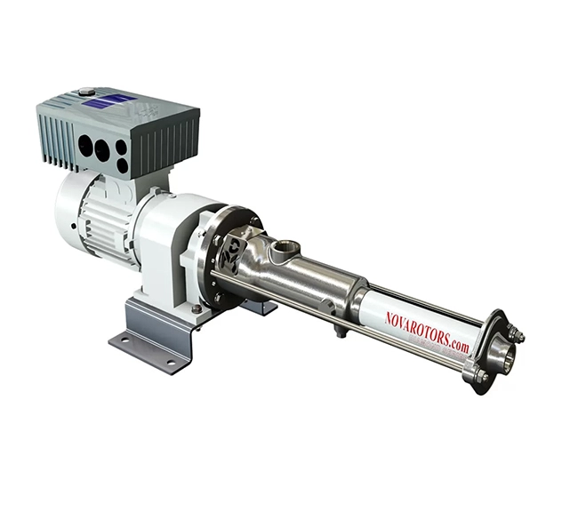 Hygienic Single Screw Dosing Pump on a white background