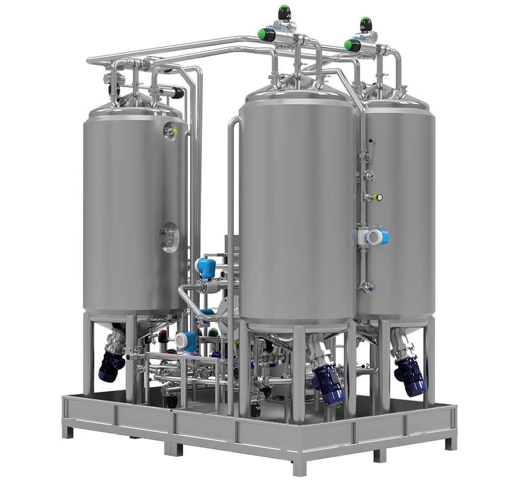 Back view of the MultiTank CIP System