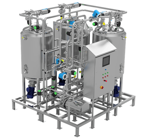 Modular CIP front view