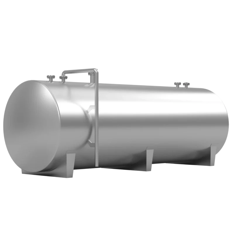 20,000L Horizontal Flanged Stainless Steel Tank