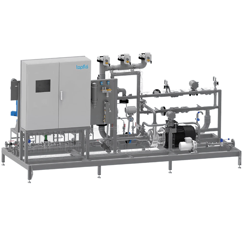 A liquid blending system on a transparent background