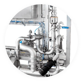 the diaphragm valve on a tapflo SLES unit