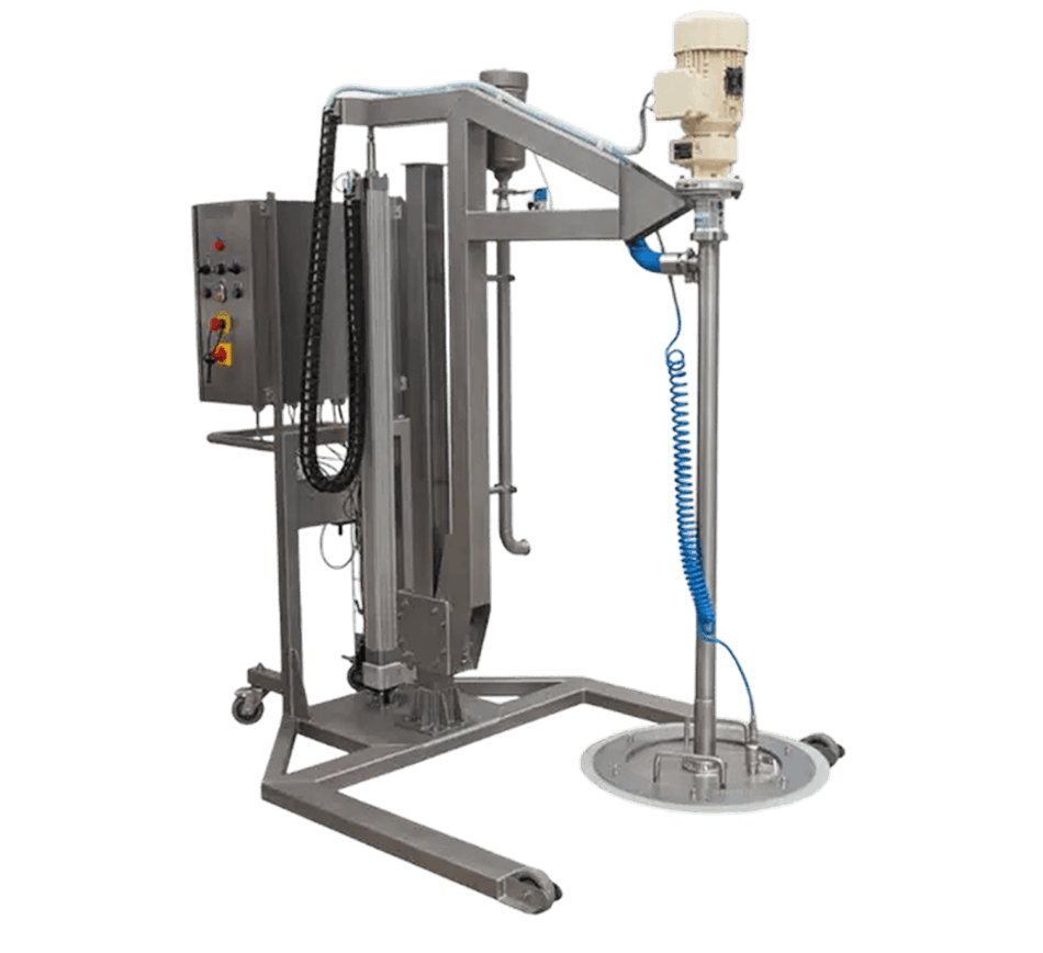 high viscosity flexi drum unloading system