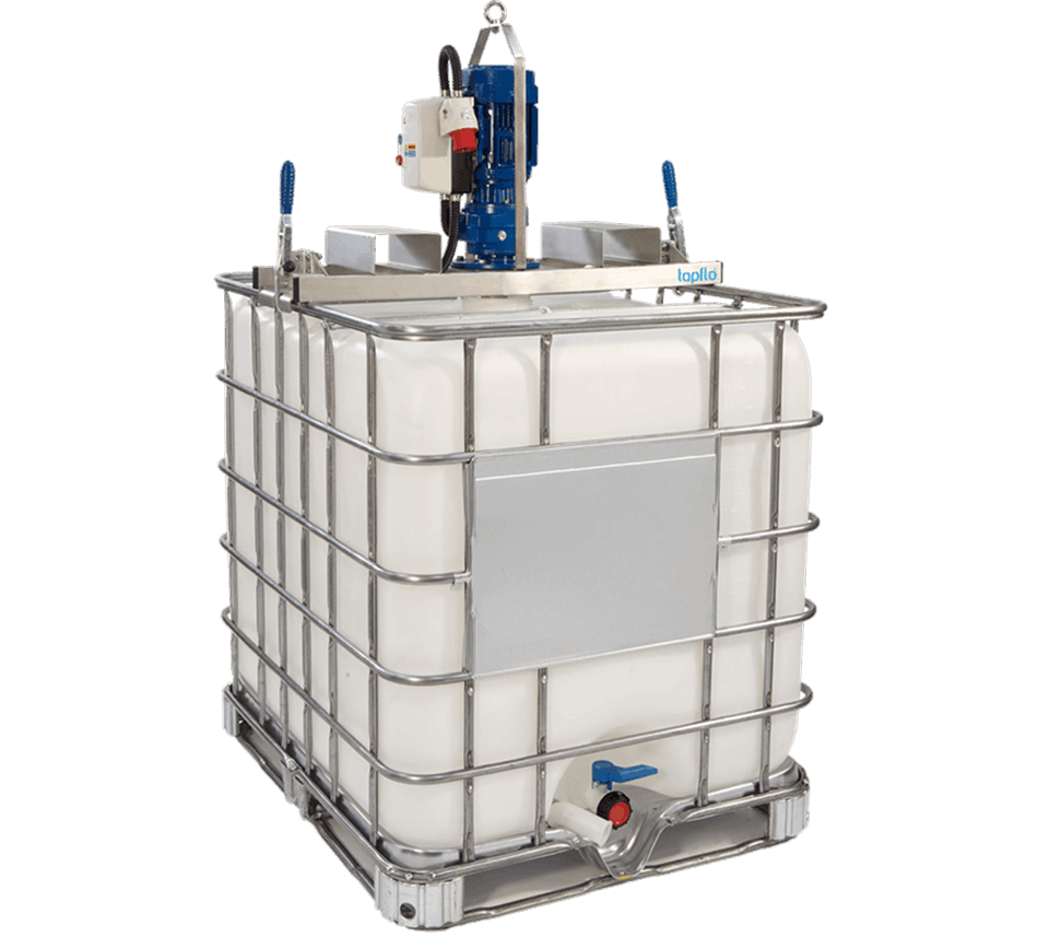 Front view of a Tapflo IBC Mixer