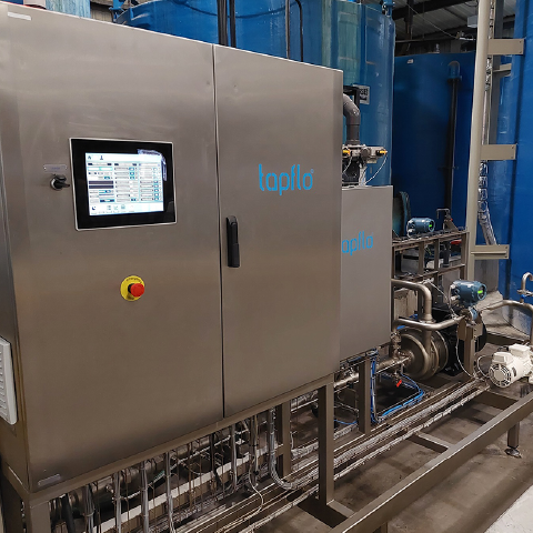 control system on the tapflo liquid blending system