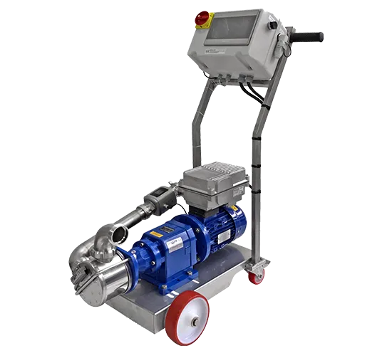 an image of a flexible impeller on trolley