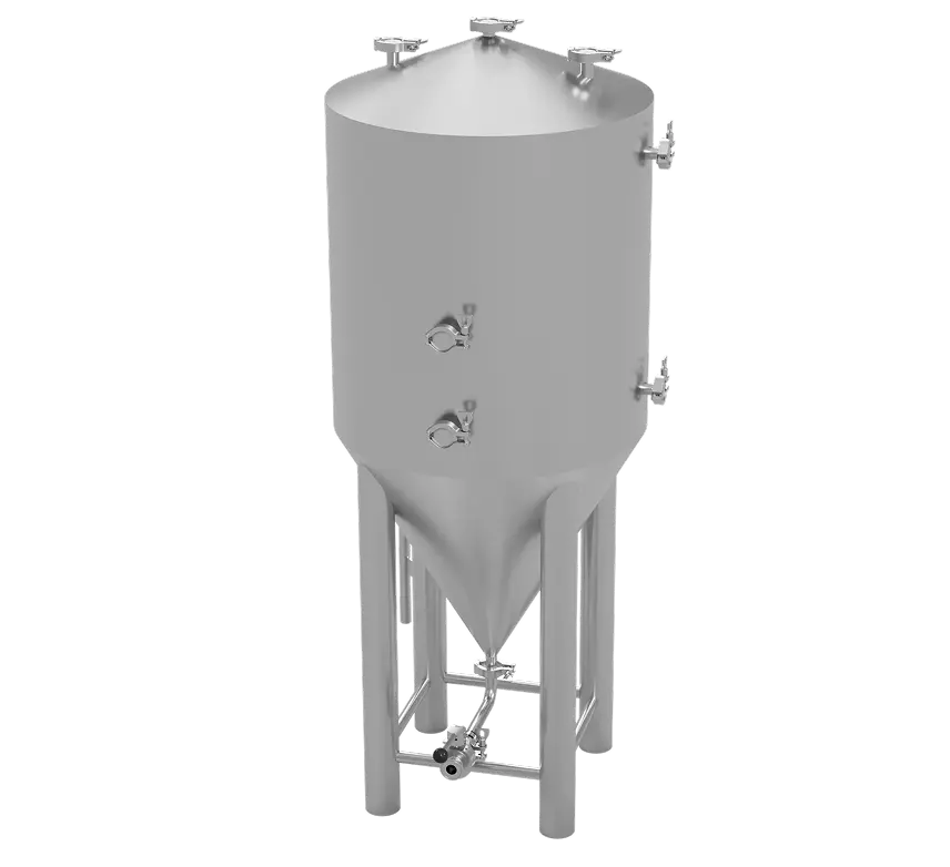 a stainless steel tank