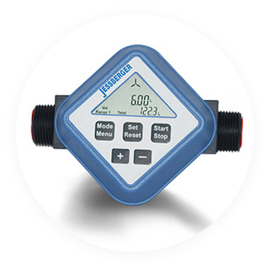 electronic flow meter for a JP 180 PP & HC electric drum pump smartset