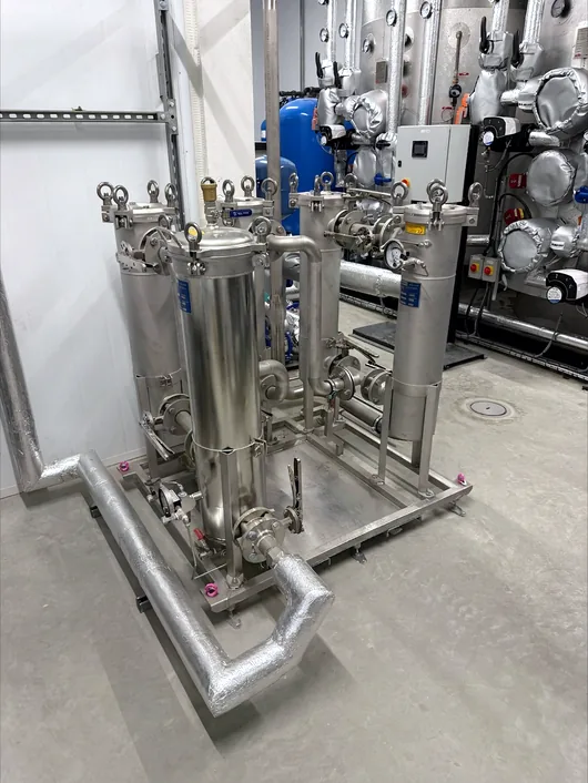 tapflo bespole bakery filtration skid