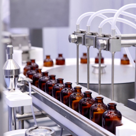 Pharmaceutical products being produced