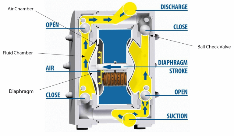 Inside of a Diaphragm Pump