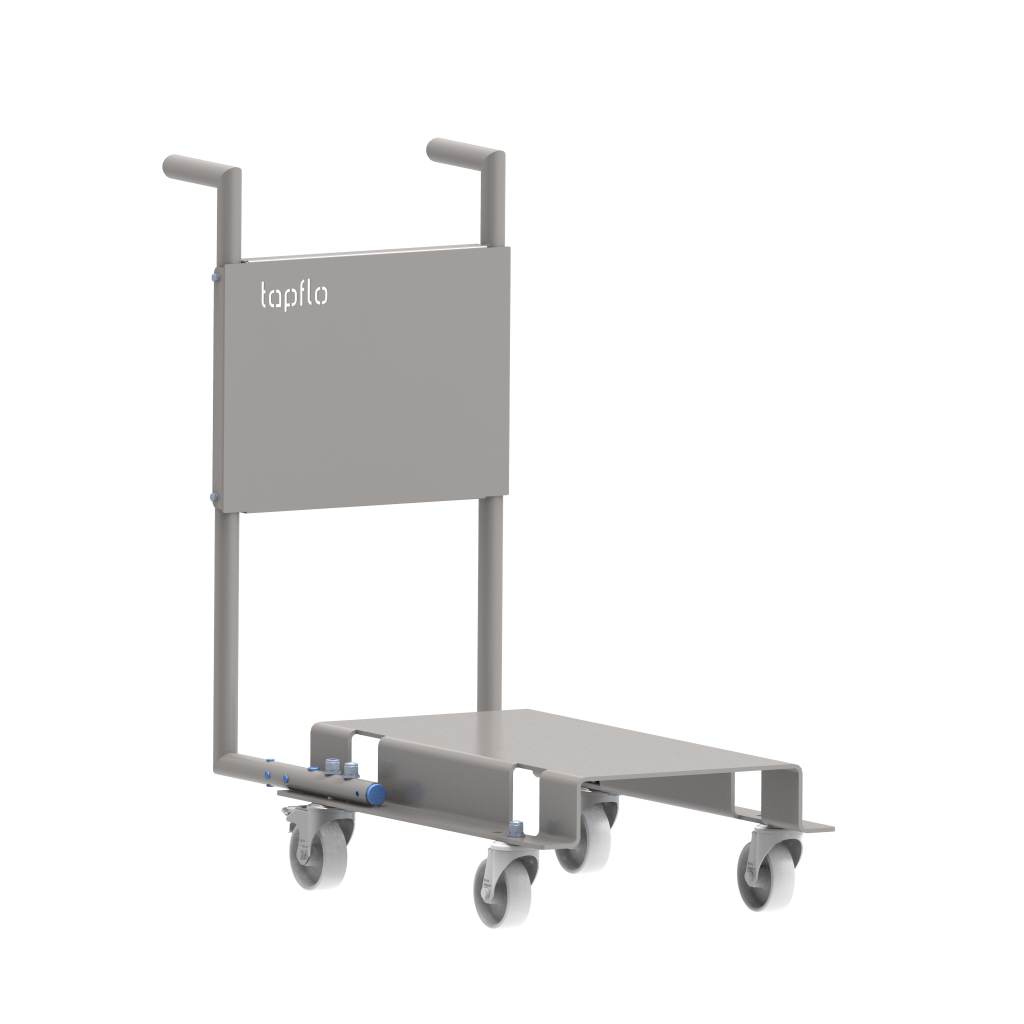Industrial trolley with baseplate
