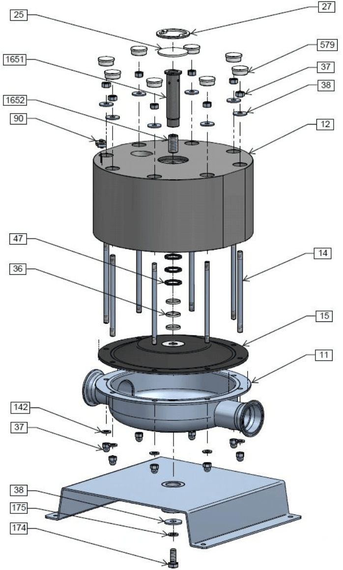 Pulsation Dampener for Diaphragm Pumps Tapflo Pumps UK