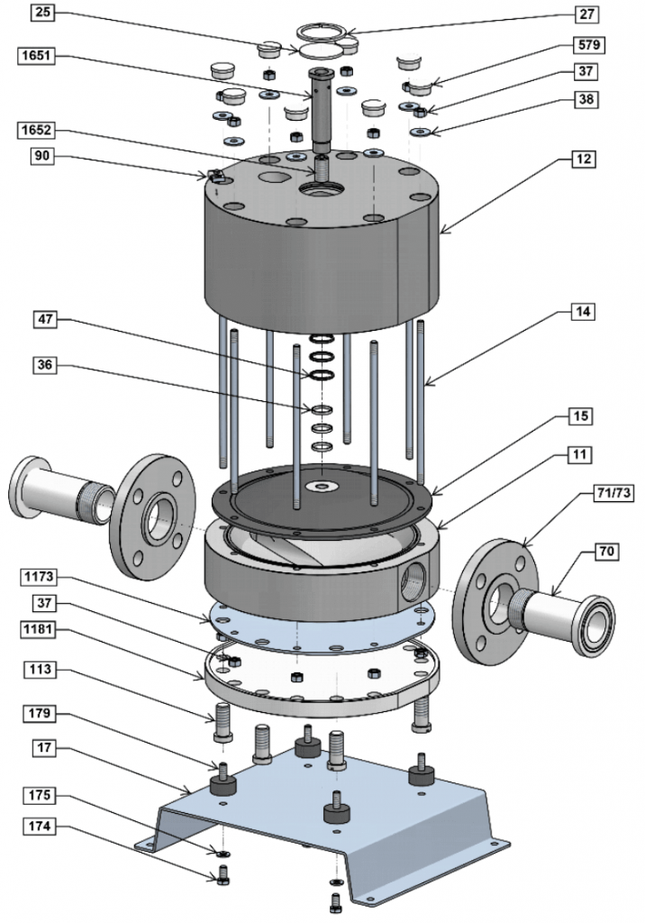 Pulsation Dampener for Diaphragm Pumps Tapflo Pumps UK