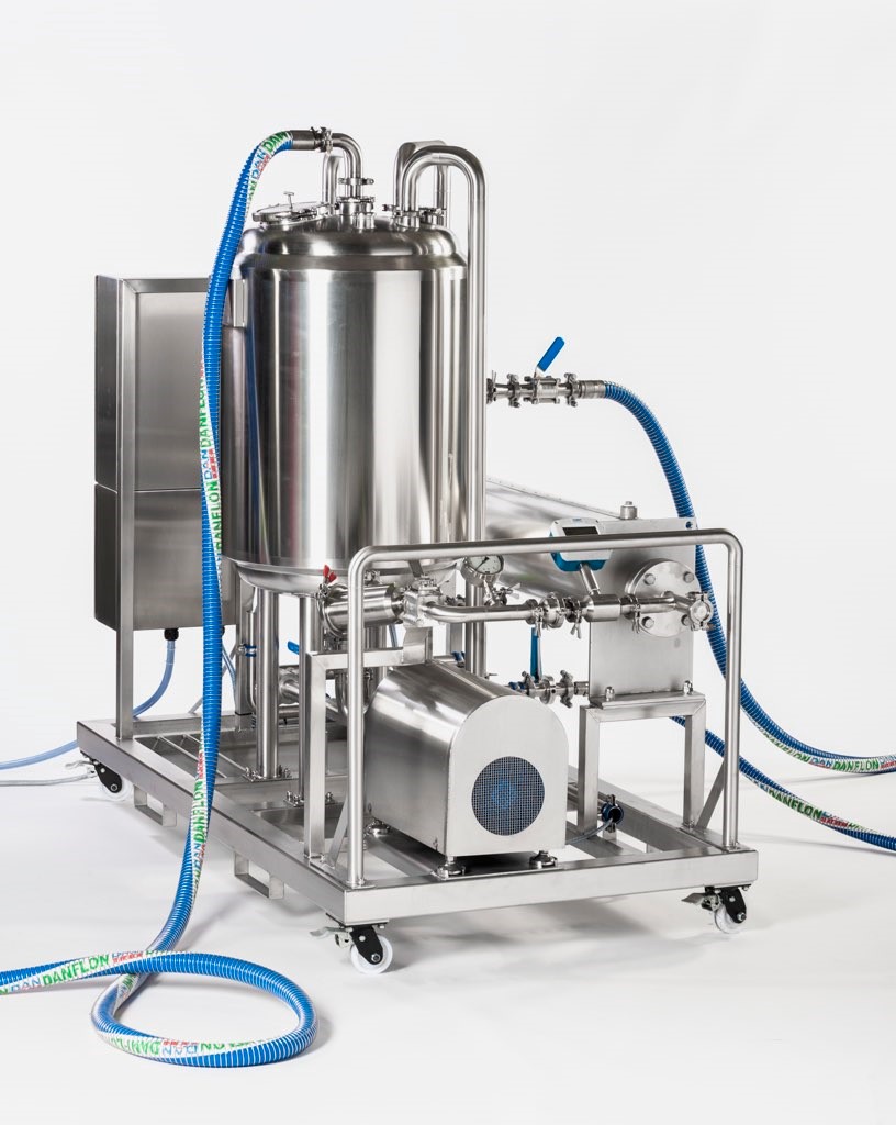 CIP Skid System containing CPC Centrifugal Pump & Tapflo's Ancillary accessories