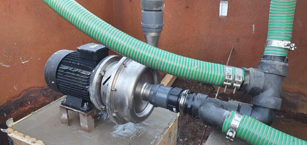 High Performance Centrifugal Pump installed on customer's site