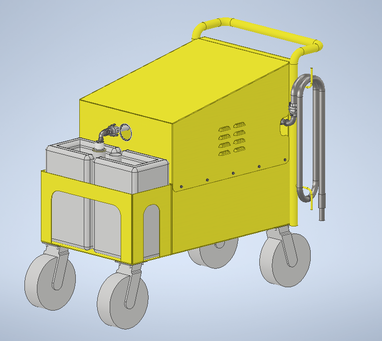 Pump Trolley For Railway Foundations Tapflo Pumps UK