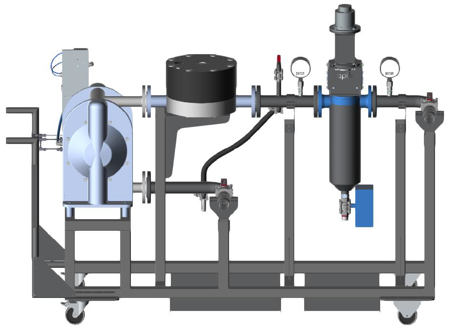 mobile paint filtration system diagram