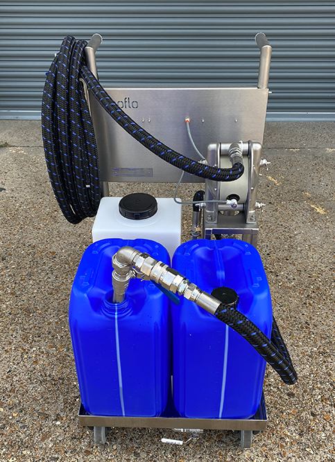 Bespoke Mobile Decanting System Front View