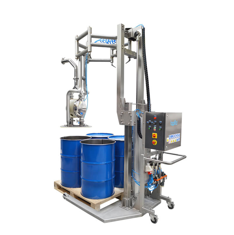 HVS Quattro Drum Unloading Machine - Tapflo Pumps UK