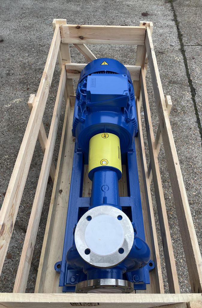 TECP Centrifugal Pump Range in the Crate for shipping